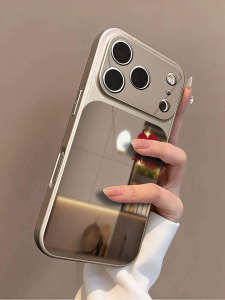 Sup&LV | New Minimalist Phone Case With Mirror Aesthetic Stylish Full Lens Protection For Iphone 17 Pro Max