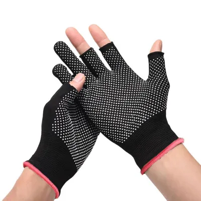 1 Pairs Bicycle Fingerless Gloves Lightweight Sunscreen Anti-Slip Riding Outdoor Workout Gloves Fitness Cycling Motorcycle