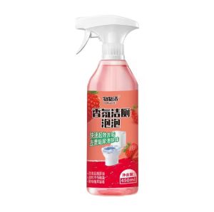 Toilet Cleaner Spray 450ml Fragrance Toilet Cleaner Bubble Toilet Cleaner Deodorant Strong Descaling Toilet Cleaner Toilet Cleaner Liquid Cleaner