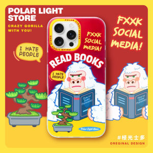 เคสโทรศัพท์ลายหิมะลายหนังสือปีกข้างบนแบบน่ารัก 2 ชั้น ปกป้องโทรศัพท์มือถือ Apple 16Promax iPhone 15 pro ด้านบนเงา