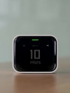 Qingping Air Detector Lite Retina Touch IPS Screen Touch Operation pm2.5 Mihome APP Control Air Monitor Work with Homekit