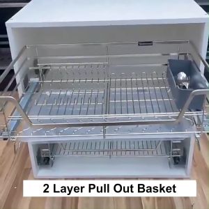2 Layer Pull Out Basket (Kitchen Rack)