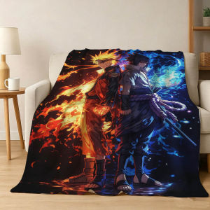 Bandai | 3D N-Naruto Anime Unleashes R-Rasengan Halloween Christmas Gifts Soft Flannel Blanket Throw Art For Home Decor Sofa Naps Picnic