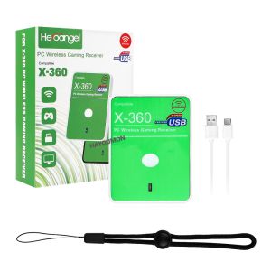 Bộ Thu USB Không Dây Cho Tay Cầm Xbox 360 - Bộ Chuyển Đổi PC Cắm Là Chạy Hỗ Trợ Windows 7/10/11 Tương Thích Với Bộ Điều Khiển Xbox 360