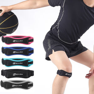 1 Piece Knee Patellar Tendon Knee Support Strape Brace Adjustable Shock Absorption Compression Knee Pad Sleeve for Basketball