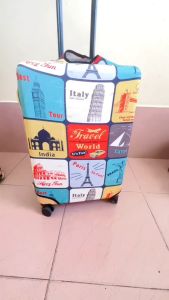 Vỏ bọc bảo vệ vali - Chống trầy xước và chống mài mòn Vải thun 3D co giãn 4 chiều - Loại tốt cổ điển