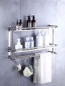 MIKI Giá treo khăn nhà tắm Inox 304 1/2/3 tầng Giá Treo Đồ Nhà Tắm Nhà Gắn Tường không cần khoan tiện dụng