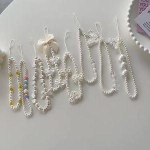 AKABEILA 🔥 พร้อมส่ง🔥  สายห้อยโทรศัพท์มือถือประดับมุกป้องกันการตก อุปกรณ์เสริมโทรศัพท์มือถือ สร้อยข้อมือมุก