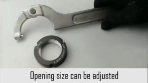 Chrome Vanadium C Spanner Tool: A Versatile Square Head Hook Wrench