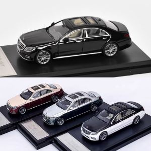 Master 1:64 Mercedes-Benz S-Class W222 S450 Ninth Generation Black Alloy Car Model Diecast Collectible Vehicle Toy
