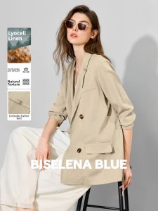BEIQIANI | Double-breasted Vintage Casual Womens Suit Jacket