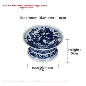 Zhongs Kiln | Porcelain JINGDEZHENCIAO Blue and White Hand-painted Cover Rest Large