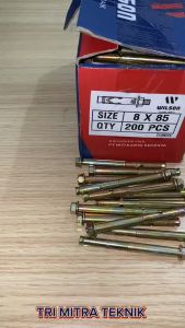 WILSON DYNABOLT 8x85 BAUT TANAM TEMBOK PER BOX (200PCS)