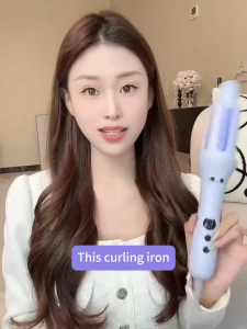 32MM Automatic Curling Iron Ceramic Hair Curler LCD Display & 6 Temperatures Rotating Curling Wand