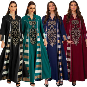 Bangladesh Abaya Velvet Long Maxi Dress Women Dubai Kaftan Turkey Caftan Ramadan Eid Abayas Islamic Clothing Muslim Jilbab Robe
