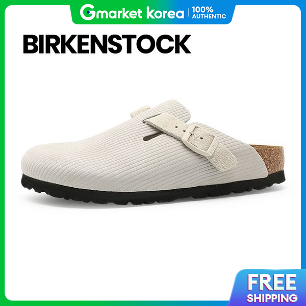 Birkenstock | Birkenstock Boston Bs Narrow Corduroy Antique White
