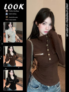 Turtleneck Long Sleeve Slim Fit Underwear Top for Women