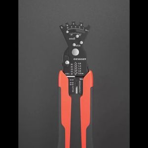 Professional-Grade Wire Bender Pliers - Red Handle Crimping & Stripping Tool for Electricians Precision Manual Bending