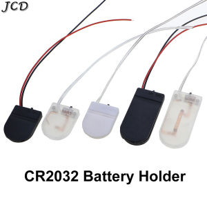 JCD 10PCS Single Double Slot CR2032 Button Coin Cell Battery Holder Case Cover With ON-OFF Switch Leads Wire 3V 6V Battery Box