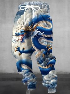 2026 Hot Selling Fashion New Style Cool Dragon Style Outdoor Loose Pants 3D Printed 2K Street Style Streetwear Plus Size