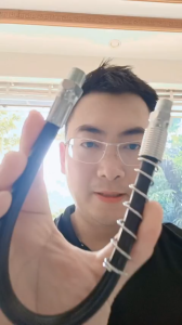 Ống Dẫn Thủy Lực Áp Suất Cao 30cm Có Lò Xo Bảo Vệ - Bọc cao su đen chống mài mòn rò rỉ