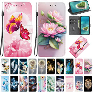 Magnetic Leather Phone Case For Oneplus 8 8T 9 10 Pro 5G 10R Oneplus 13 11 Oneplus N100 n10 5G Flip Painted Pattern Wallet Case