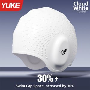 YUKE | Waterproof Antibacterial Highly Elastic Professional Swimming Cap with Ear Protection