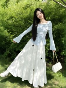 CHANGTONG | Sweet Gentle Style Two Piece Set Blouse and Skirt