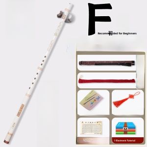 Professional Bamboo Flute Instrument Purple Bamboo Short Flute Ancient Style Eight Holes GF Tuned One Third Section Flute