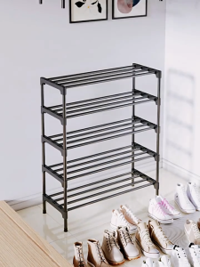 ชั้นวางรองเท้า ที่วางรองเท้าเหล็ก ตู้รองเท้า ตู้เก็บรองเท้า ปรับขนาดได้ โครงเหล็ก แข็งแรงทนทาน เลือกได้ 2/3/4/5/6/7/8 ชั้น ประกอบง่าย ไม่เป็นสนิม