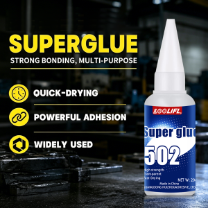 502 Super Glue High Strength Strong Bond Universal Clear Cyanoacrylate Glue for DIY Repairs Crafts Household & Industrial Use