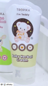 Tropika Baby Herbal Cream 8-in-1 – Relieves Colic Constipation Cough Flu & Itchy Skin Natural VCO & Herbs Baby Safe