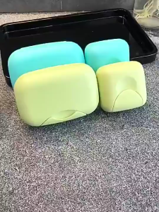Portable Soap Box Candy Color Storage Box with Lock Waterproof Sealed Trave Holder Container Shower