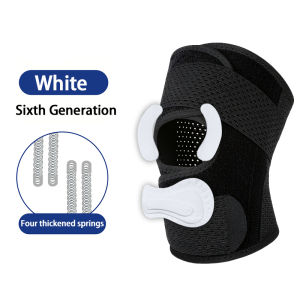 1pc Pressure Supporting Knee Climbing Spring Supports Sports Knee Guard Suitable For Basketball Knee Brace Strap Knee Pads