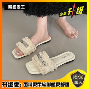 Dép Đế Phẳng Thường Ngày Đi Biển Mùa Hè Cho Nữ Dép Đế Bằng Đính Đá Thời Trang Mới 2025 Dép Đi Biển Đế Bằng Cho Nữ