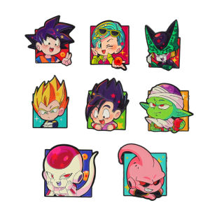 Bandai | 8 Chiếc Anime Thổ Cẩm Nhân Vật Gohan Men Pin Huy Hiệu Kim Loại Ngộ Nghĩnh Phiêu Lưu Trang Sức Cho Quần Áo Ba Lô Phụ Kiện Quà Tặng Cho Người Lớn