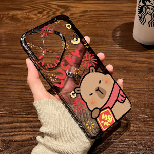 Huawei Pura70ultra Phone Case Male Female Version Good Luck Fortune Character Protective Shell Transparent Soft TPU Anti-Fall