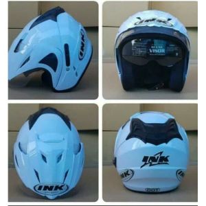 HELM INK DOUBLE VISOR BARU MURAH TERLARIS BER SNI BUSA TEBAL PAKING KARDUS