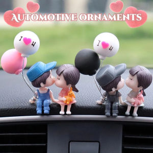 Car Decoration Cute Cartoon Couples Action Figure Figurines Balloon Ornament Auto Interior Dashboard Accessories for Girls Gifts