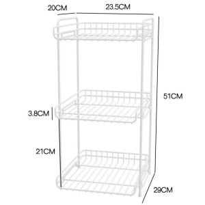Multi-level Kitchen Storage Rack Shelving Plate Organizer