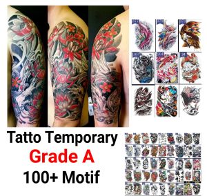 TATO TEMPORARY 3D FULLHAND GRADE A TATTO TEMPORARY TAHAN AIR TATTO TEMPORER TAHAN LAMA GRATIS BUBBLE WRAP