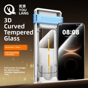 YOULANG | Anti-Fall HD 3D Heat Bent Full Adhesive Phone Protector for Huawei Mate80Pro+ and X7