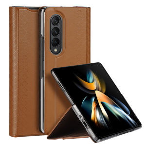 Bao Da Cao Cấp Cho SamSung Galaxy Z Fold4 5G Chính Hãng Dux Ducis Bril Có Ngăn Đựng Thẻ Dựng Đứng và Ngang Tiện lợi