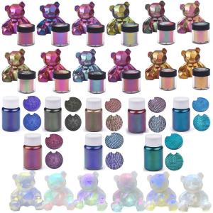 Mirror Chameleons Pigment Pearlescent Epoxy Resin Glitter Magic Discolored Powder DIY Crystal Colorant Jewelry Making Dye