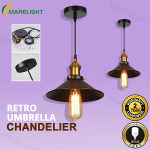 【Free Bulb】Vintage Pendant Light Retro LED Industrial Hanging Lamp Drop Light E27 Base Lights For Living Room Kitchen Restaurants Bookstore Chandelier Ceiling Lights MARELIGHT