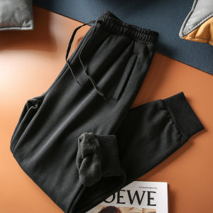 กางเกงวอร์มลำลองชาย ทรงสลิมฟิต ทรงหลวม ทรงลำลอง ทรงฤดูใบไม้ผลิและฤดูใบไม้ร่วง กางเกงขายาวทรงลำลองสำหรับผู้ชาย