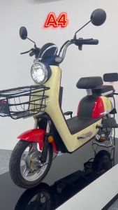 จักรยานไฟฟ้า 500W สกู๊ตเตอร์ไฟฟ้า รุ่น Electric Scooter A4 พร้อมBattery 48V12A/36V12A สำหรับผู้ใหญ่ รองรับน้ำหนักได้150 กิโลกรัมมาพร้อมตะกร้าหน้าและไฟเลี้ยว
