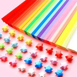 540 Lembar Kertas Origami/Lucky Star Craft Handmade/Origami Kertas Berwarna