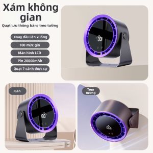 Quạt Di Động Nhỏ Di Động Cho Văn Phòng Quạt Làm Mát Máy Tính Để Bàn Quạt Lò Xo Không Tiếng Quạt Lò Xo Bằng Thép Không Gỉ