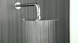 Reaim Shower Tembok Model Kotak 8 Inchi Bahan Stainless Arm Shower Rain Stainles Ultra 8 inch 20x20cm Stenlies Instalasi Lua Include Selang 150cm